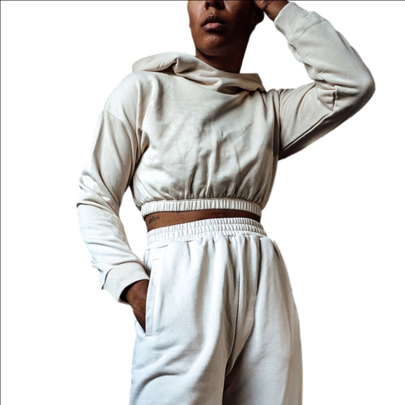 naked wardrobe Tops - NWOT Naked Wardrobe Cropped Cream Sweater